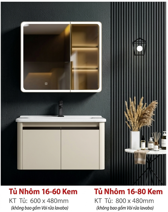 LAVABO TỦ NHÔM CAO CẤP