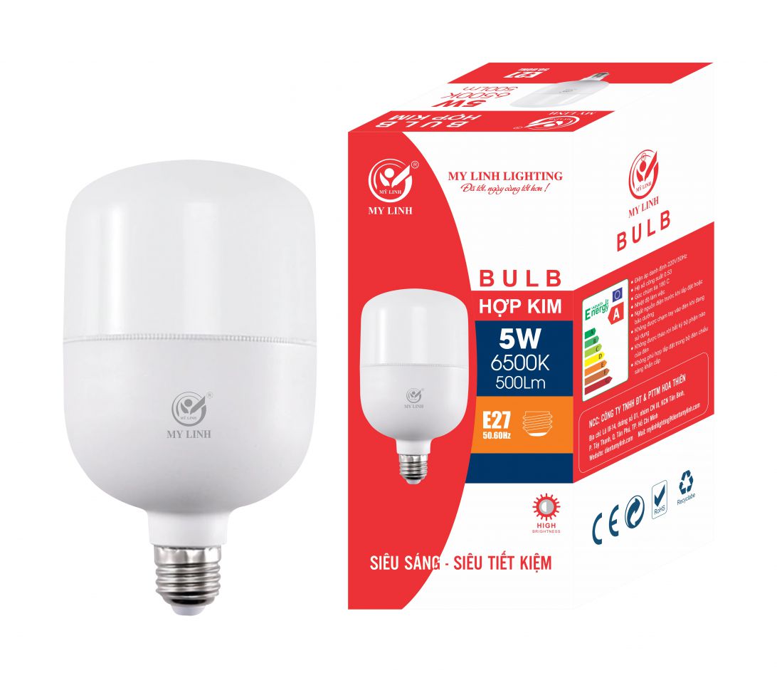 BÓNG LED HỢP KIM 5W MỸ LINH