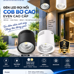 CHẤT LƯỢNG. Đèn led rọi nổi cao 12W-phi 100mm EVEN