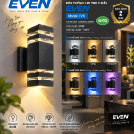 ĐÈN TƯỜNG LED VUÔNG 2 ĐẦU 3 CHẾ ĐỘ EVEN