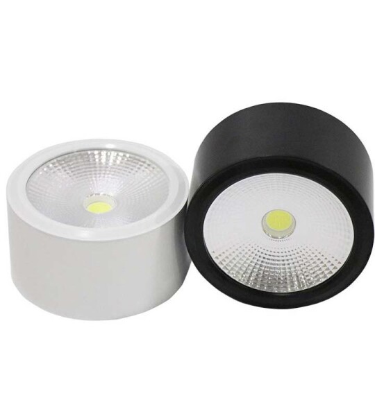 Đèn led rọi lon nổi 12W- vỏ đen- 3 chế độ màu-phi 114mm RẺ