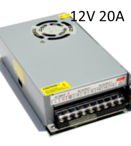 NGUỒN TỔ ONG 12V 20A ( CÓ QUẠT)