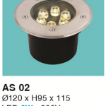 ĐÈN LED ÂM SÀN 6W VÀNG - XANH DƯƠNG - XANH LÁ HF
