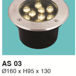 ĐÈN LED ÂM SÀN 9W VÀNG - XANH DƯƠNG - XANH LÁ HF