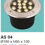 ĐÈN LED ÂM SÀN 12W VÀNG - XANH DƯƠNG - XANH LÁ HF