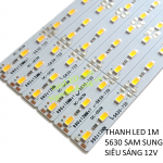 THANH LED 5630 SAMSUNG SIÊU SÁNG 12V 1M TRẮNG - VÀNG