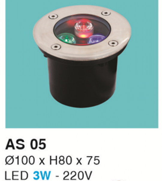 ĐÈN LED ÂM SÀN 3W RGB HF
