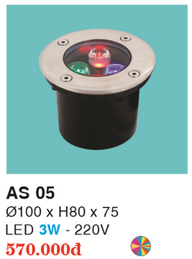 ĐÈN LED ÂM SÀN 3W RGB HF