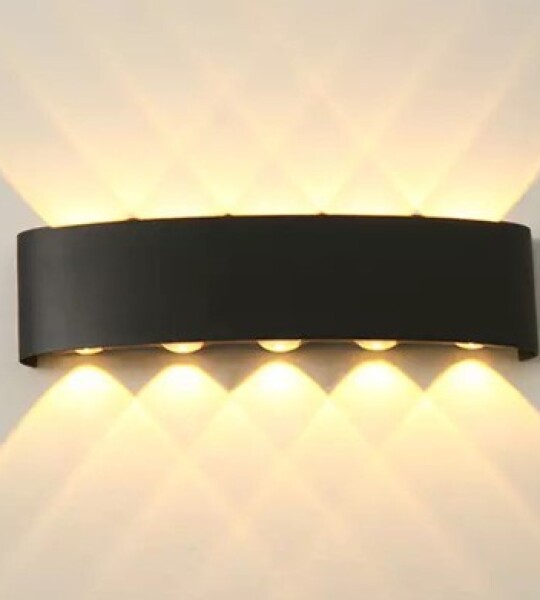 HẮT TƯỜNG 10W 10 TIA VỎ ĐEN EVEN. AS VÀNG