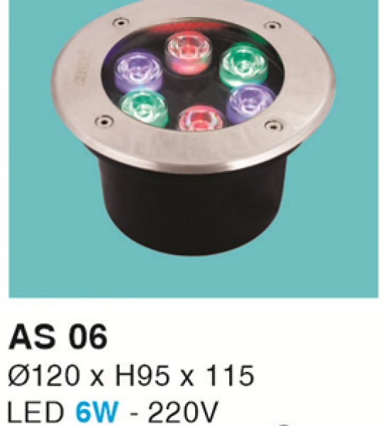 ĐÈN LED ÂM SÀN 6W RGB HF
