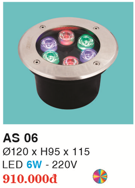 ĐÈN LED ÂM SÀN 6W RGB HF