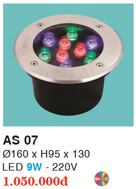 ĐÈN LED ÂM SÀN 9W RGB HF
