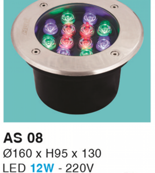 ĐÈN LED ÂM SÀN 12W RGB HF
