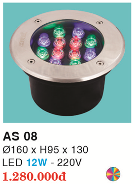 ĐÈN LED ÂM SÀN 12W RGB HF