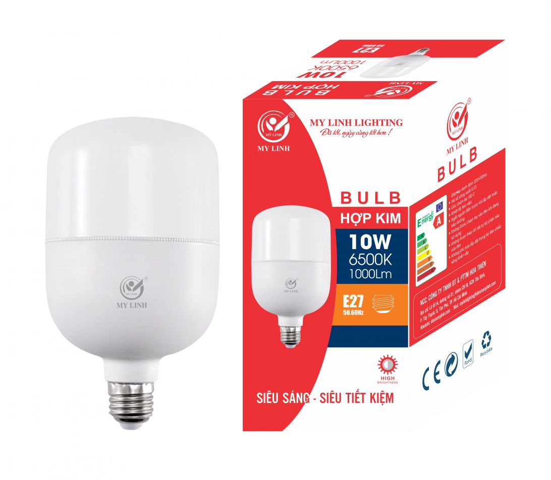 BÓNG LED HỢP KIM 10W MỸ LINH