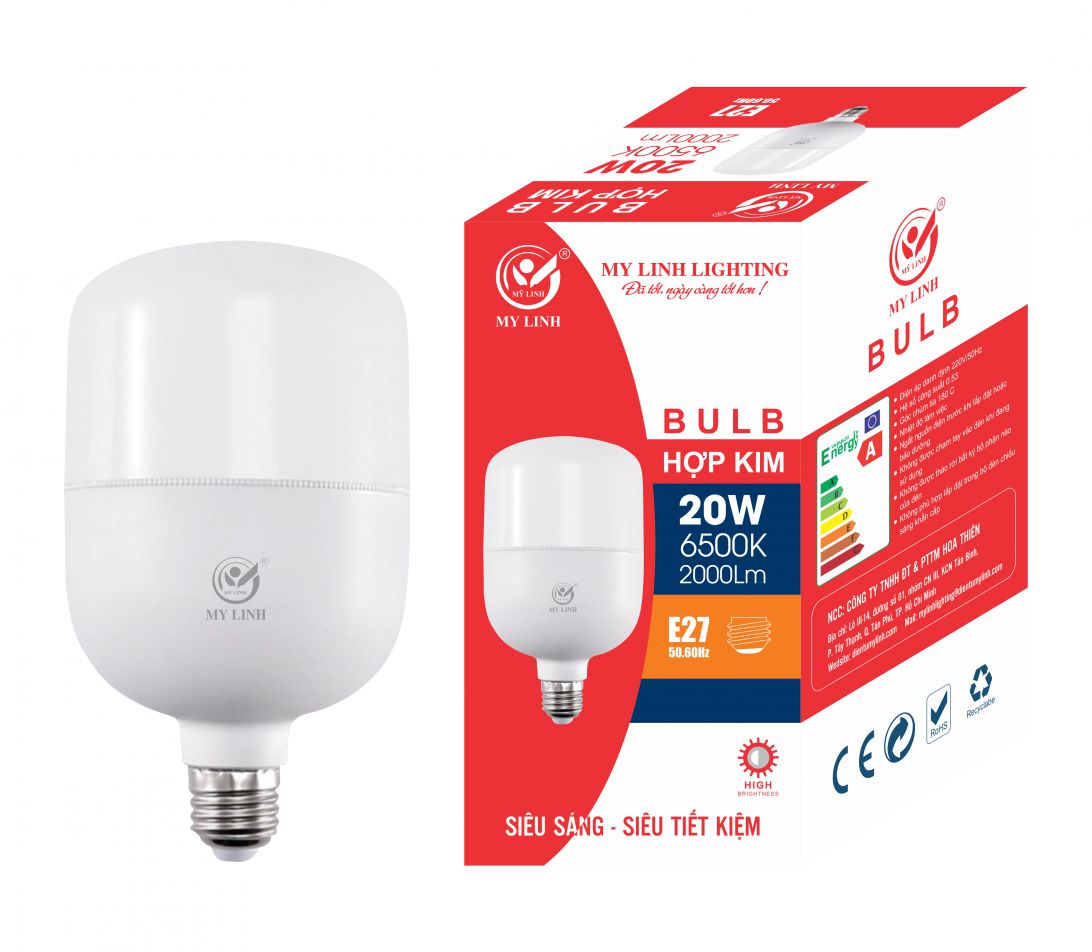 BÓNG LED HỢP KIM 20W MỸ LINH