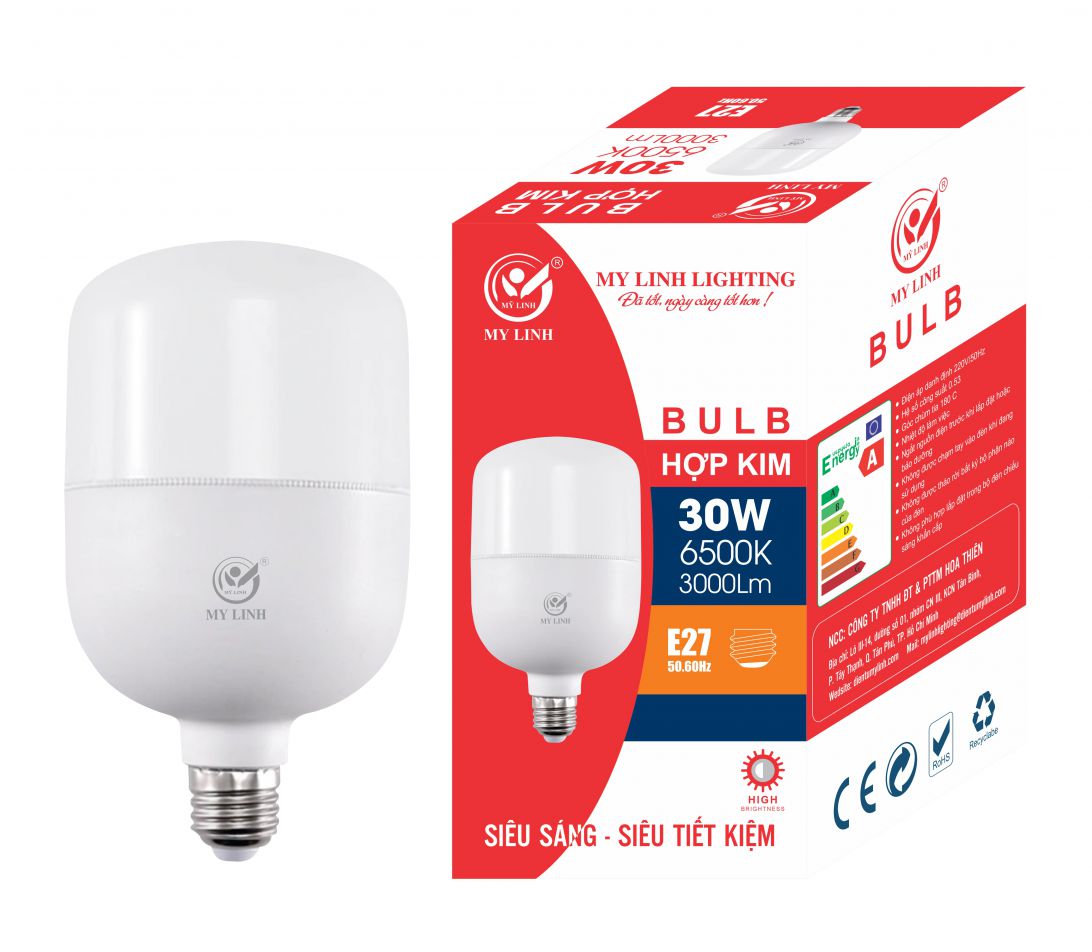 BÓNG LED HỢP KIM 30W MỸ LINH
