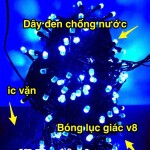 Dây chớp Led Lục Giác 35m,  50m Đủ Màu